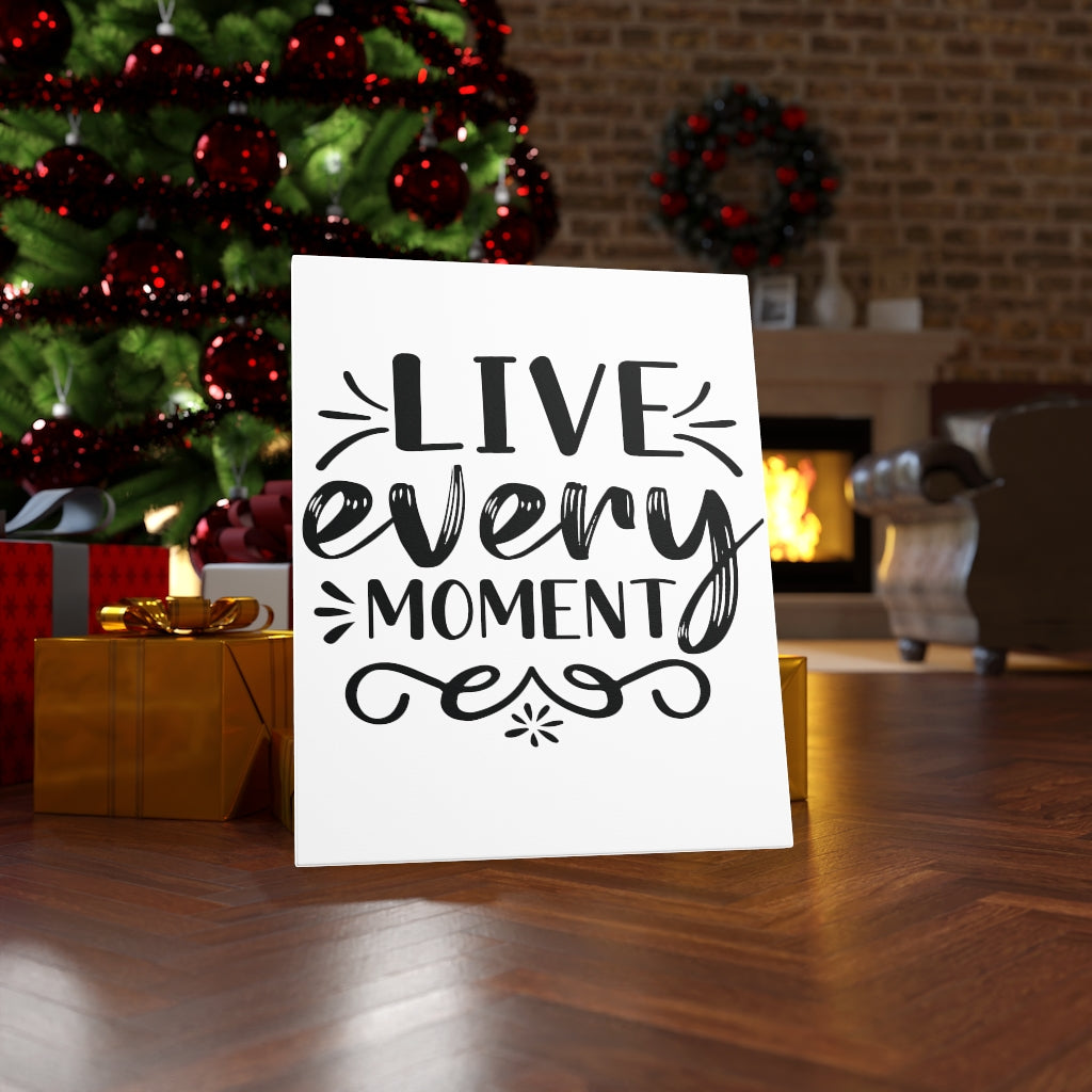 Scripture Walls Inspirational Wall Art Live Every Moment Wall Art Motivation Wall Decor for Home Office Gym Inspiring Success Quote Print Ready to Hang Unframed-Express Your Love Gifts