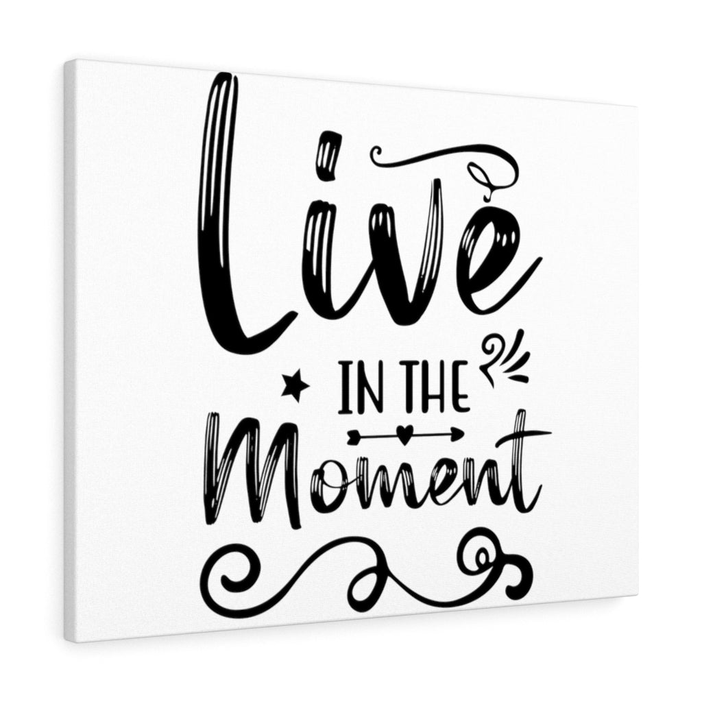 Scripture Walls Inspirational Wall Art Live In The Moment Wall Art Motivation Wall Decor for Home Office Gym Inspiring Success Quote Print Ready to Hang Unframed-Express Your Love Gifts