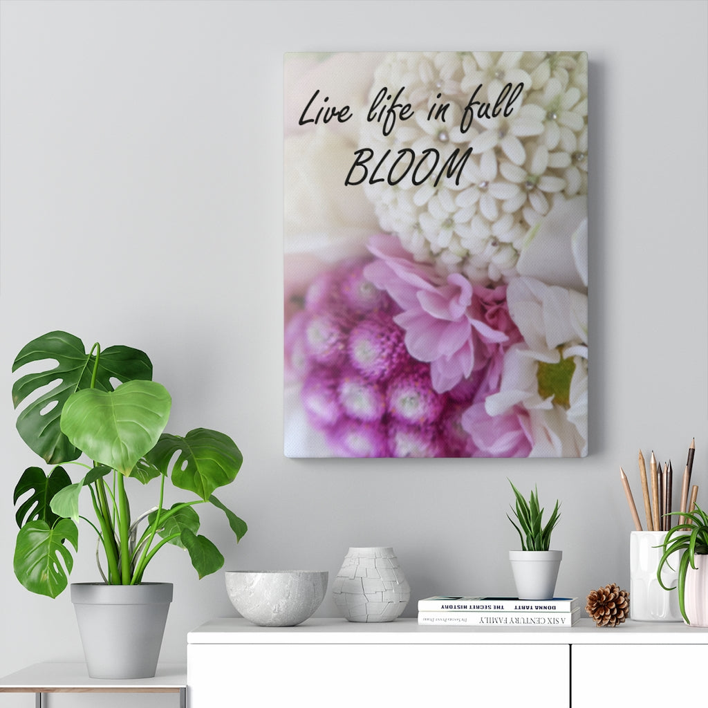 Scripture Walls Inspirational Wall Art Live Life In Full Bloom Motivational Print Ready to Hang Artwork Unframed-Express Your Love Gifts