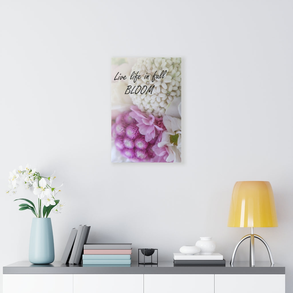 Scripture Walls Inspirational Wall Art Live Life In Full Bloom Motivational Print Ready to Hang Artwork Unframed-Express Your Love Gifts