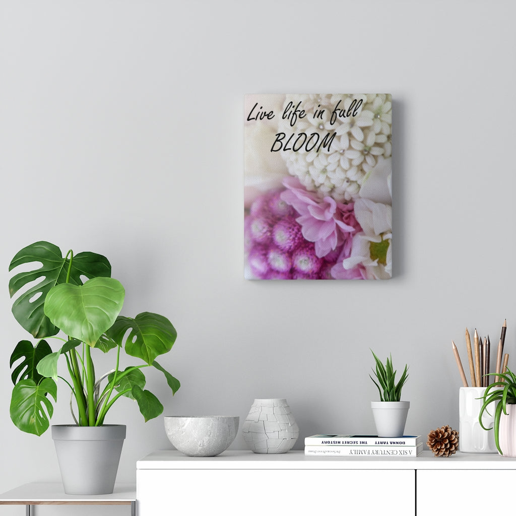 Scripture Walls Inspirational Wall Art Live Life In Full Bloom Motivational Print Ready to Hang Artwork Unframed-Express Your Love Gifts