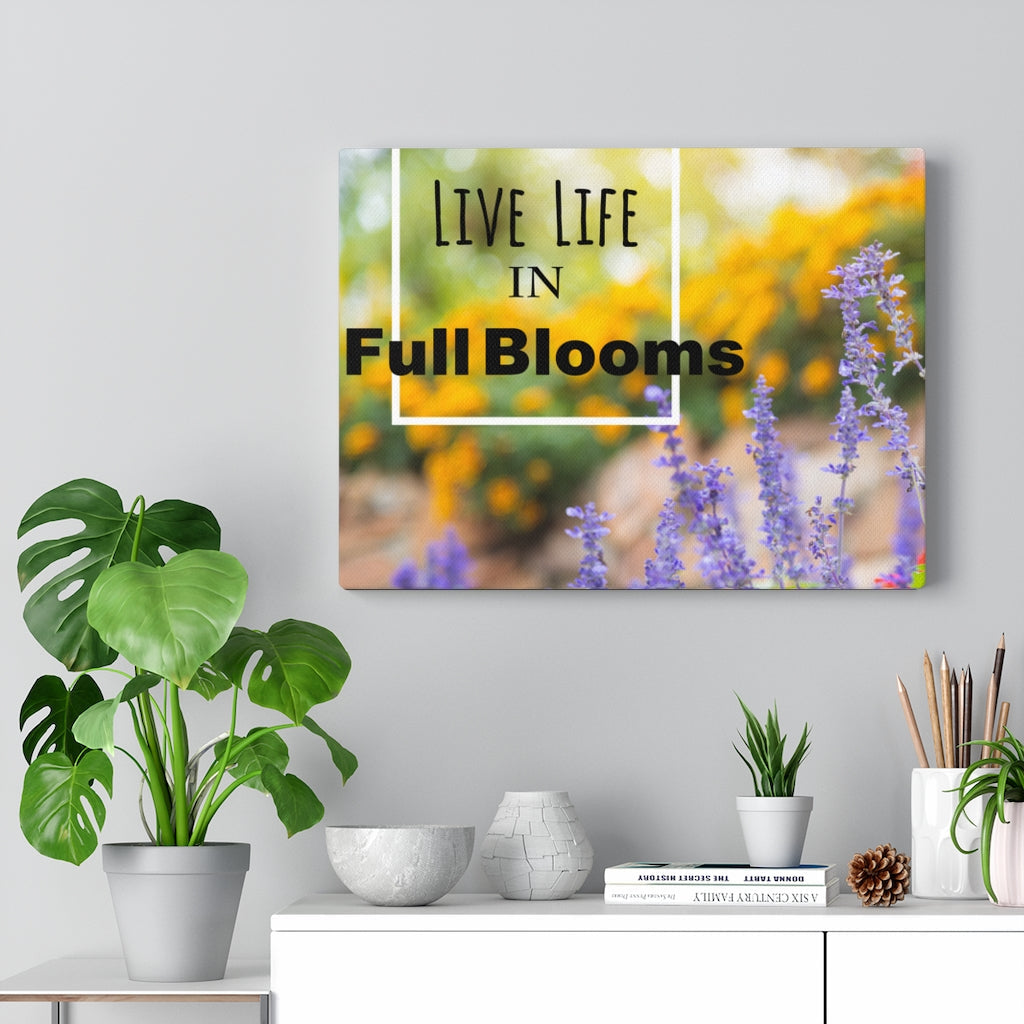 Scripture Walls Inspirational Wall Art Live Life In Full Blooms Motivational Print Ready to Hang Artwork Unframed-Express Your Love Gifts