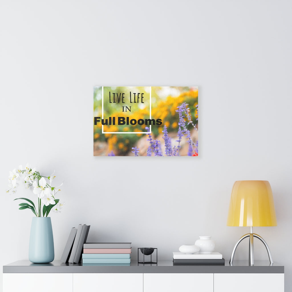 Scripture Walls Inspirational Wall Art Live Life In Full Blooms Motivational Print Ready to Hang Artwork Unframed-Express Your Love Gifts
