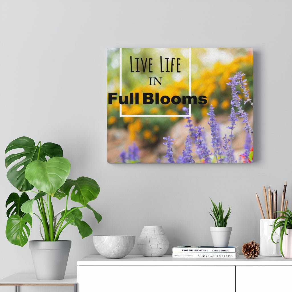 Scripture Walls Inspirational Wall Art Live Life In Full Blooms Motivational Print Ready to Hang Artwork Unframed-Express Your Love Gifts
