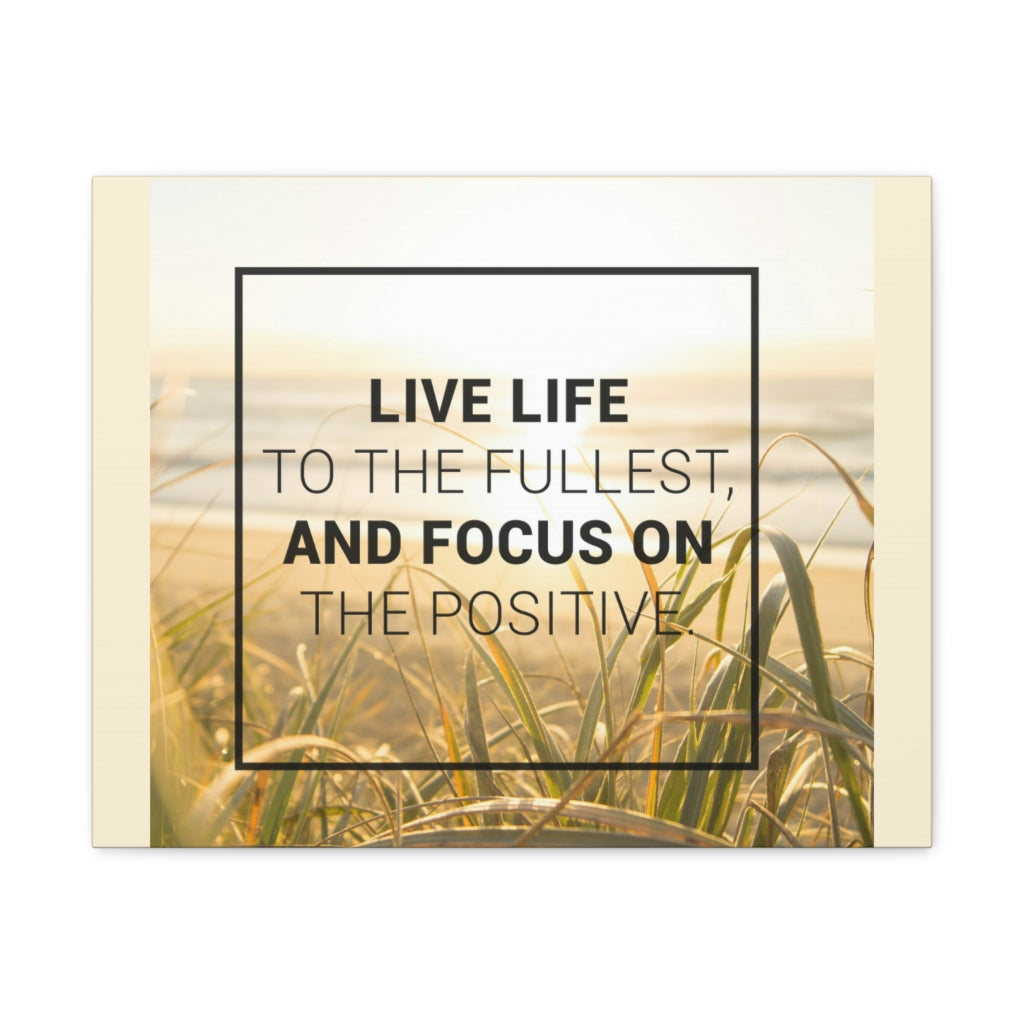 Scripture Walls Inspirational Wall Art Live Life To The Fullest Motivation Wall Decor for Home Office Gym Inspiring Success Quote Print Ready to Hang Unframed-Express Your Love Gifts