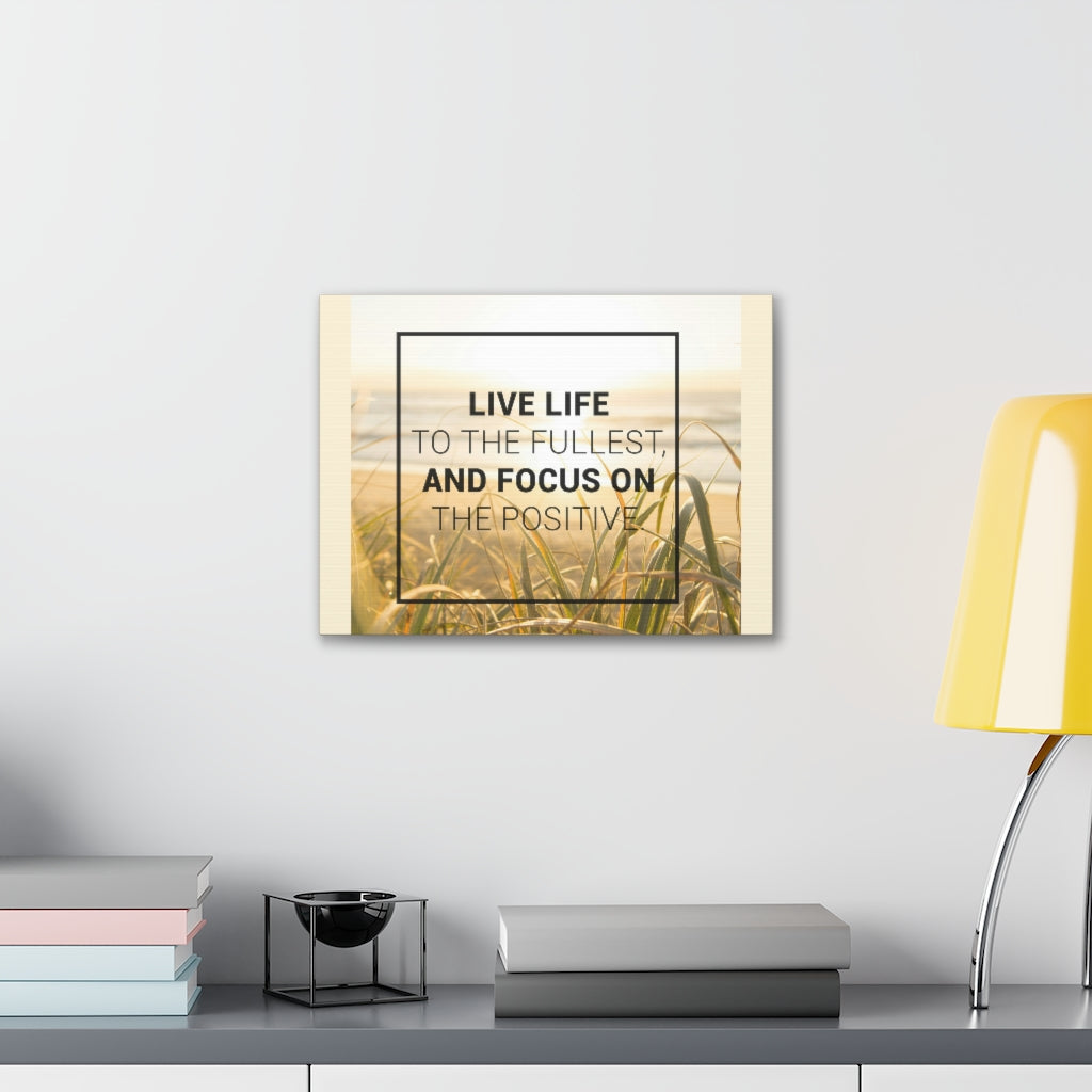 Scripture Walls Inspirational Wall Art Live Life To The Fullest Motivation Wall Decor for Home Office Gym Inspiring Success Quote Print Ready to Hang Unframed-Express Your Love Gifts