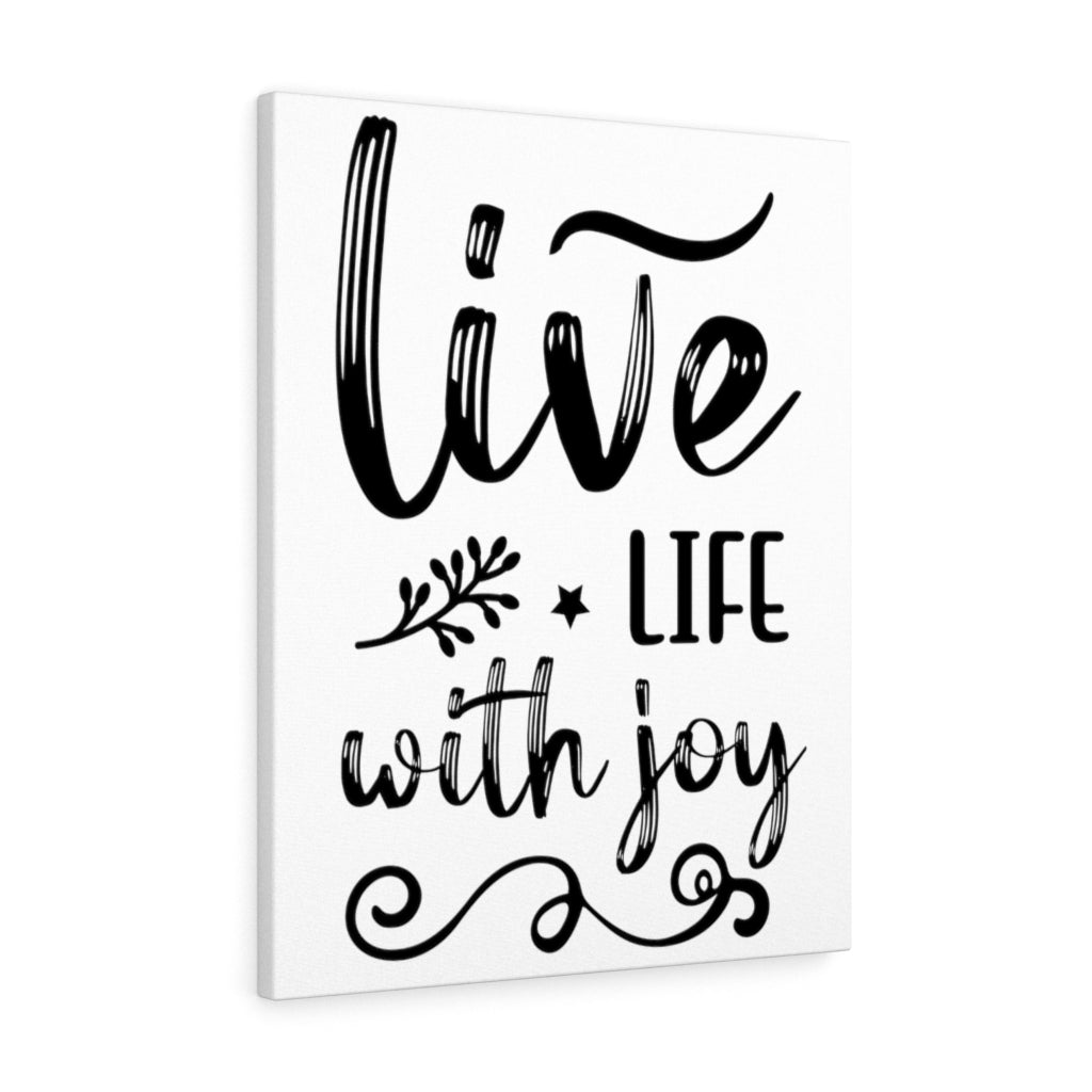 Scripture Walls Inspirational Wall Art Live Life With Joy Wall Art Motivation Wall Decor for Home Office Gym Inspiring Success Quote Print Ready to Hang Unframed-Express Your Love Gifts
