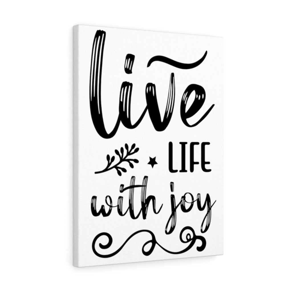 Scripture Walls Inspirational Wall Art Live Life With Joy Wall Art Motivation Wall Decor for Home Office Gym Inspiring Success Quote Print Ready to Hang Unframed-Express Your Love Gifts