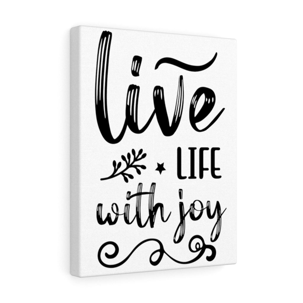 Scripture Walls Inspirational Wall Art Live Life With Joy Wall Art Motivation Wall Decor for Home Office Gym Inspiring Success Quote Print Ready to Hang Unframed-Express Your Love Gifts