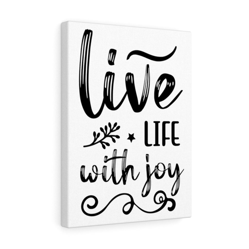 Scripture Walls Inspirational Wall Art Live Life With Joy Wall Art Motivation Wall Decor for Home Office Gym Inspiring Success Quote Print Ready to Hang Unframed-Express Your Love Gifts
