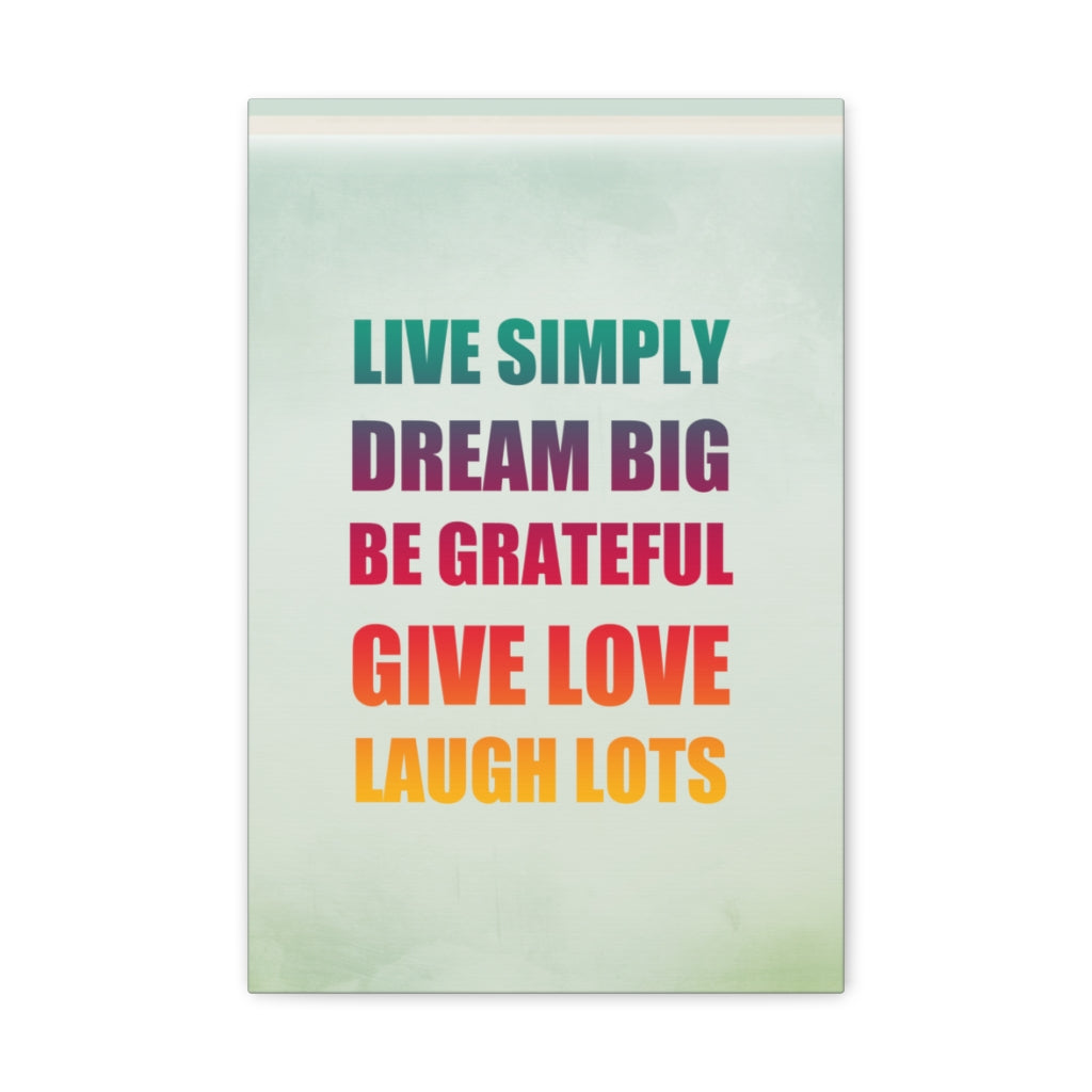Scripture Walls Inspirational Wall Art Live Simply Dream Big Motivation Wall Decor for Home Office Gym Inspiring Success Quote Print Ready to Hang Unframed-Express Your Love Gifts