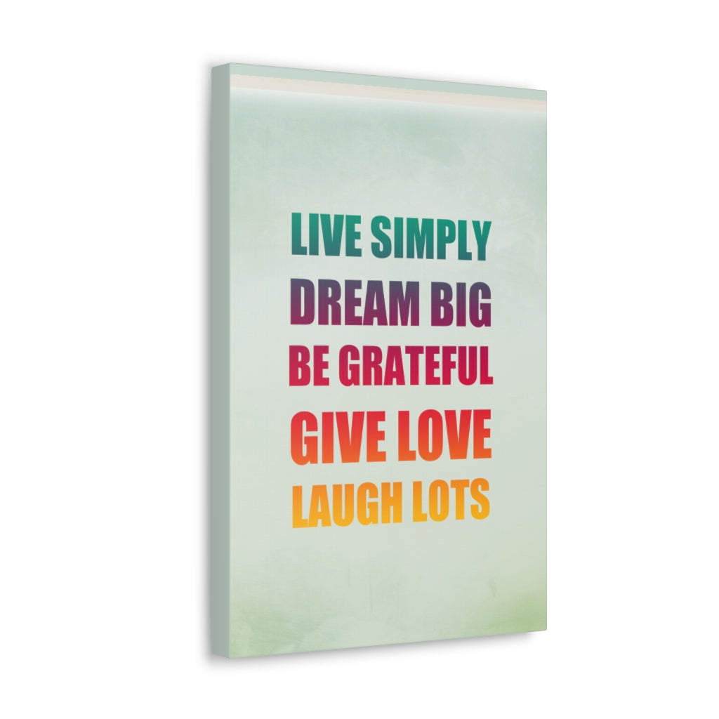 Scripture Walls Inspirational Wall Art Live Simply Dream Big Motivation Wall Decor for Home Office Gym Inspiring Success Quote Print Ready to Hang Unframed-Express Your Love Gifts