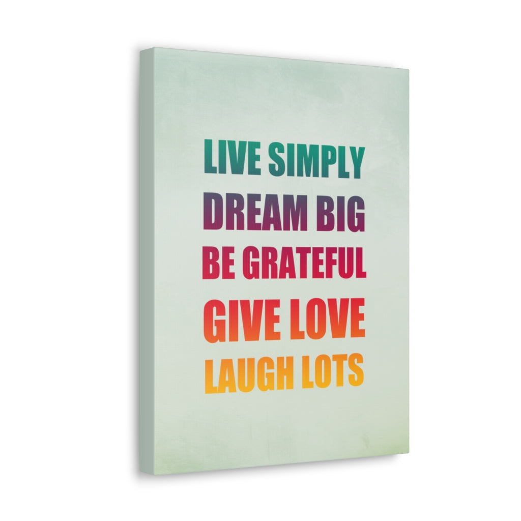 Scripture Walls Inspirational Wall Art Live Simply Dream Big Motivation Wall Decor for Home Office Gym Inspiring Success Quote Print Ready to Hang Unframed-Express Your Love Gifts