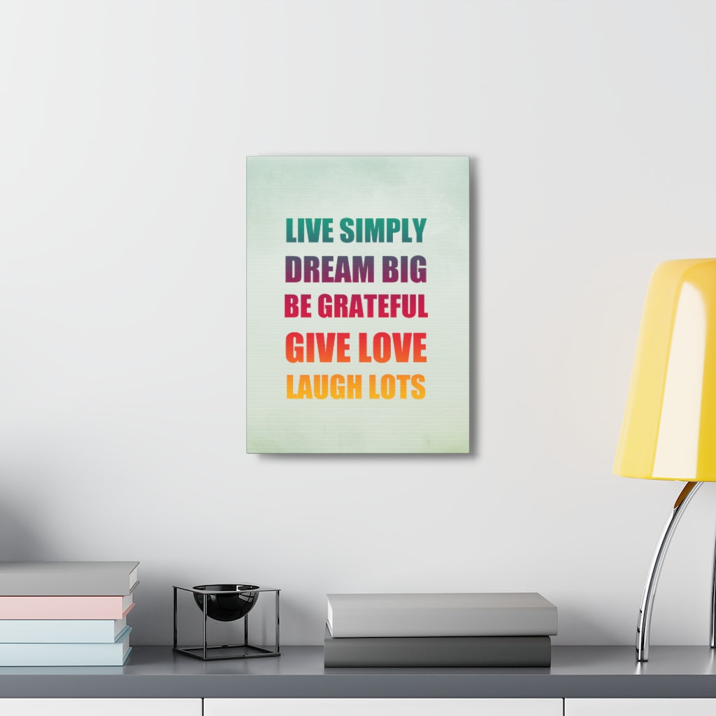 Scripture Walls Inspirational Wall Art Live Simply Dream Big Motivation Wall Decor for Home Office Gym Inspiring Success Quote Print Ready to Hang Unframed-Express Your Love Gifts