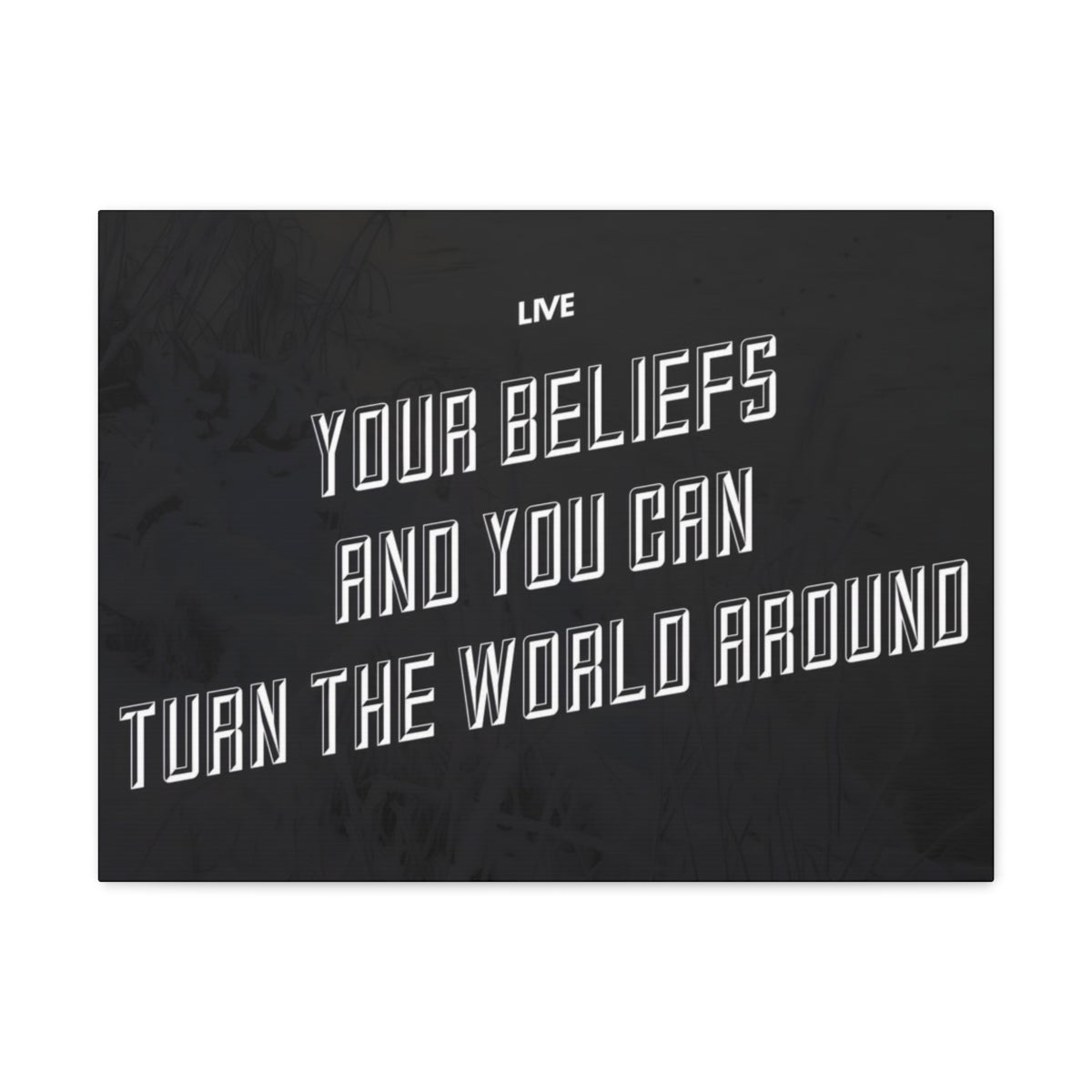 Scripture Walls Inspirational Wall Art Live Your Beliefs Motivation Wall Decor for Home Office Gym Inspiring Success Quote Print Ready to Hang Unframed-Express Your Love Gifts