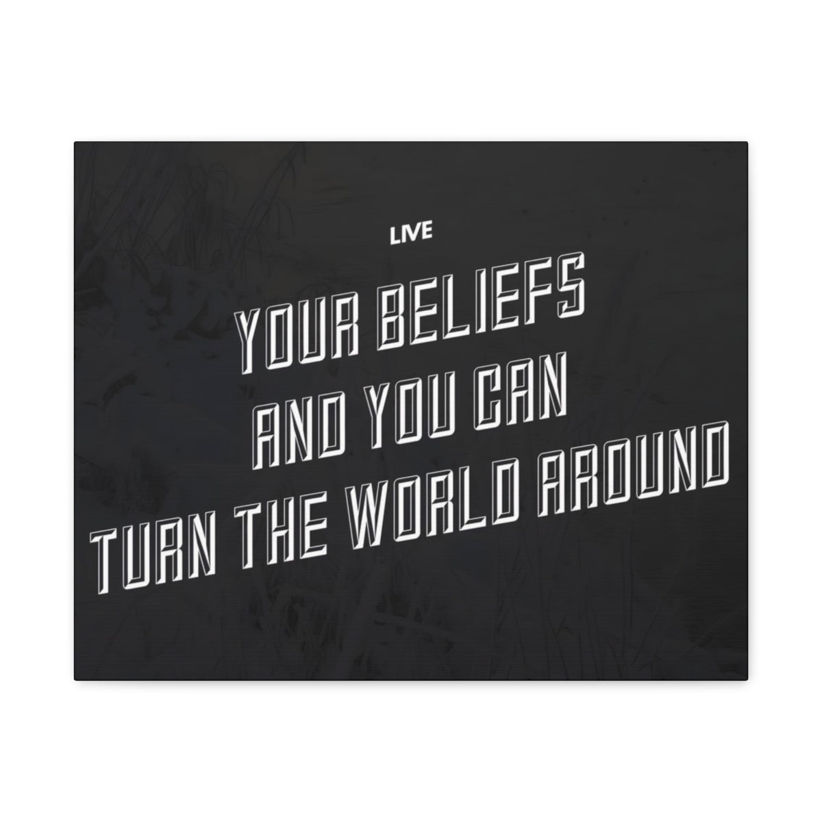 Scripture Walls Inspirational Wall Art Live Your Beliefs Motivation Wall Decor for Home Office Gym Inspiring Success Quote Print Ready to Hang Unframed-Express Your Love Gifts