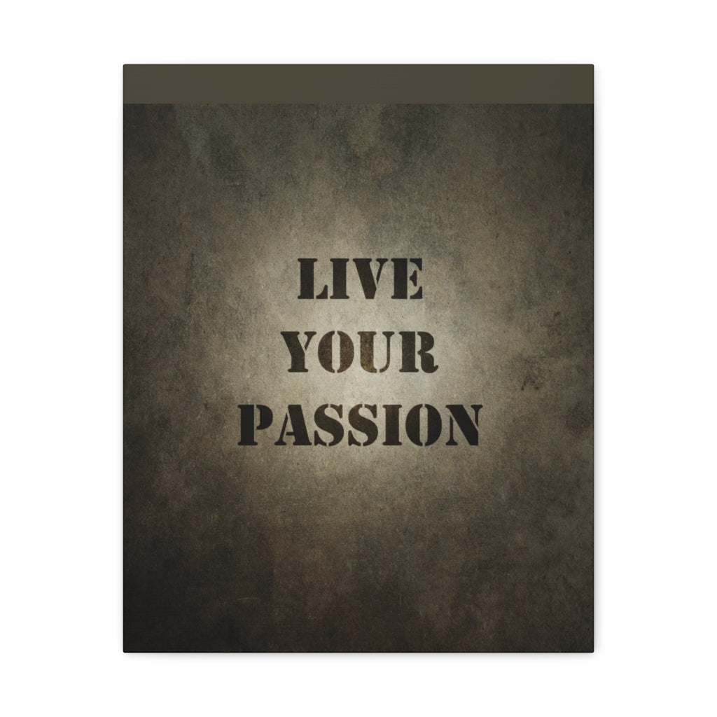 Scripture Walls Inspirational Wall Art Live Your Passion Motivation Wall Decor for Home Office Gym Inspiring Success Quote Print Ready to Hang Unframed-Express Your Love Gifts