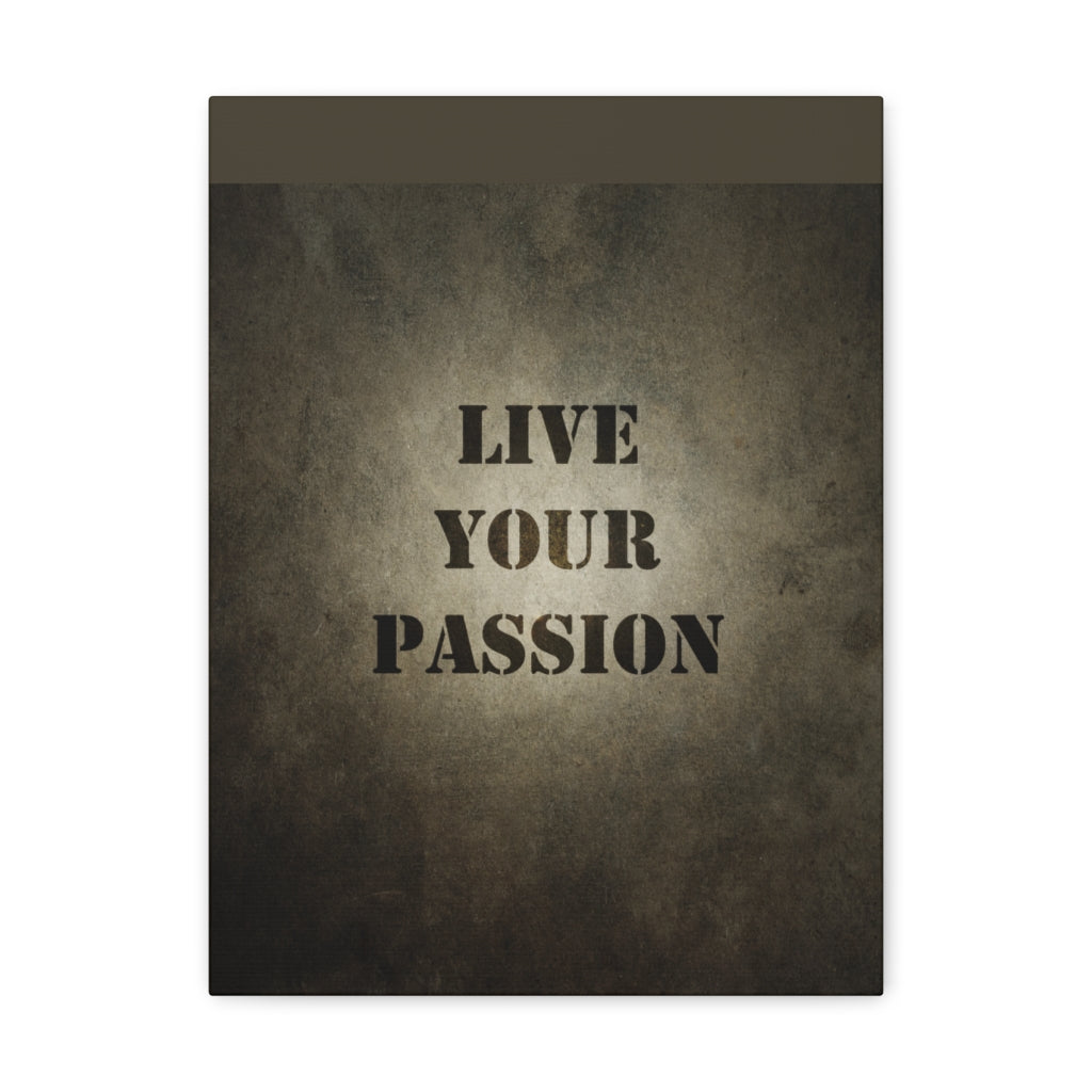 Scripture Walls Inspirational Wall Art Live Your Passion Motivation Wall Decor for Home Office Gym Inspiring Success Quote Print Ready to Hang Unframed-Express Your Love Gifts