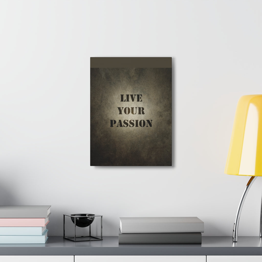 Scripture Walls Inspirational Wall Art Live Your Passion Motivation Wall Decor for Home Office Gym Inspiring Success Quote Print Ready to Hang Unframed-Express Your Love Gifts