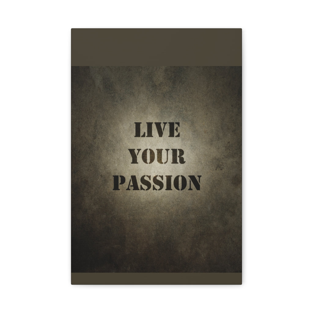 Scripture Walls Inspirational Wall Art Live Your Passion Motivation Wall Decor for Home Office Gym Inspiring Success Quote Print Ready to Hang Unframed-Express Your Love Gifts