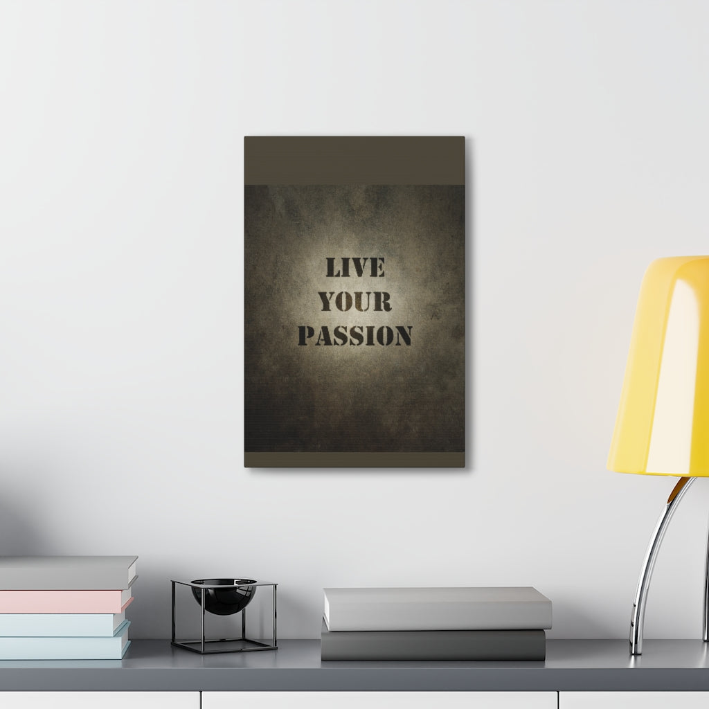 Scripture Walls Inspirational Wall Art Live Your Passion Motivation Wall Decor for Home Office Gym Inspiring Success Quote Print Ready to Hang Unframed-Express Your Love Gifts
