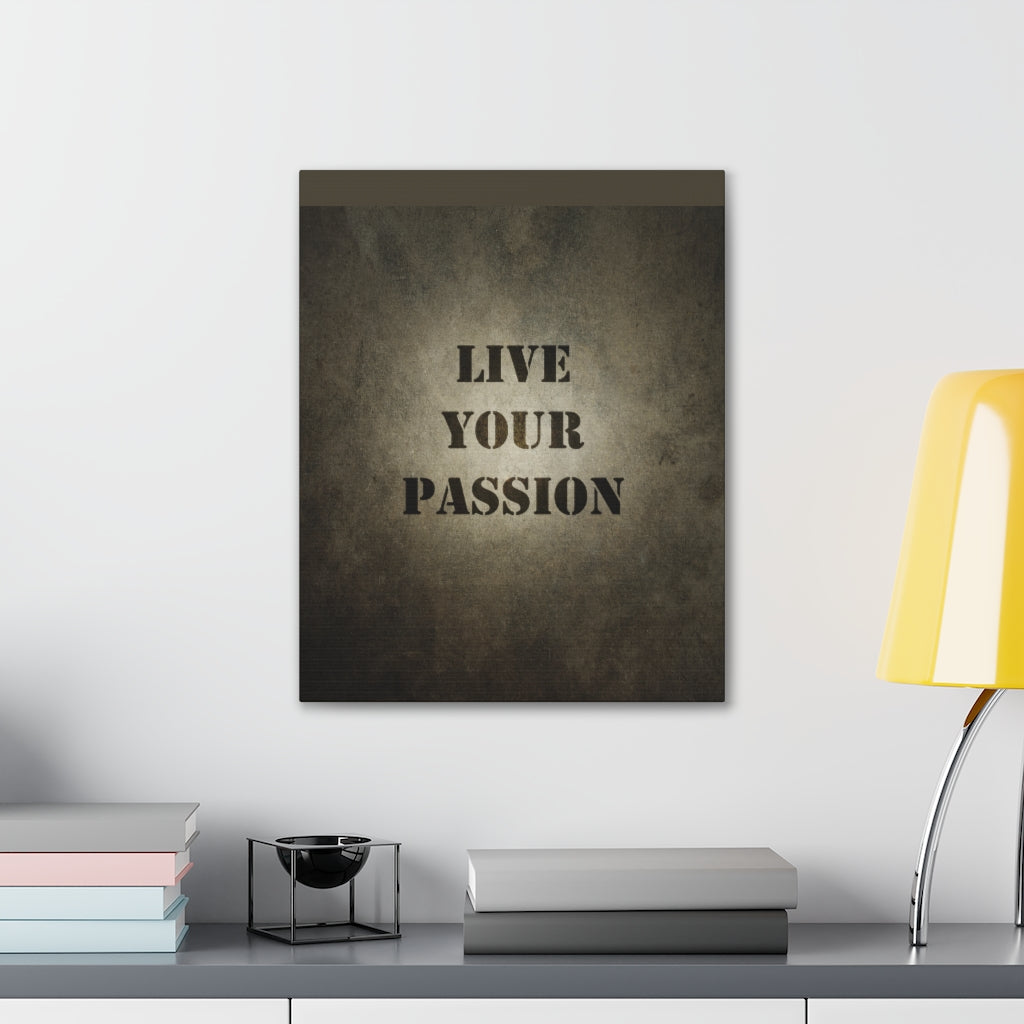 Scripture Walls Inspirational Wall Art Live Your Passion Motivation Wall Decor for Home Office Gym Inspiring Success Quote Print Ready to Hang Unframed-Express Your Love Gifts