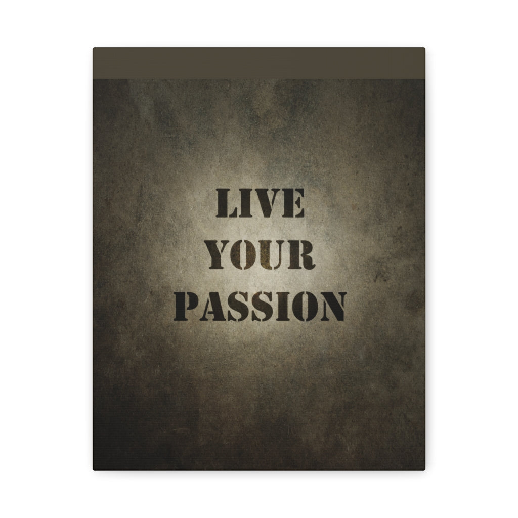 Scripture Walls Inspirational Wall Art Live Your Passion Motivation Wall Decor for Home Office Gym Inspiring Success Quote Print Ready to Hang Unframed-Express Your Love Gifts