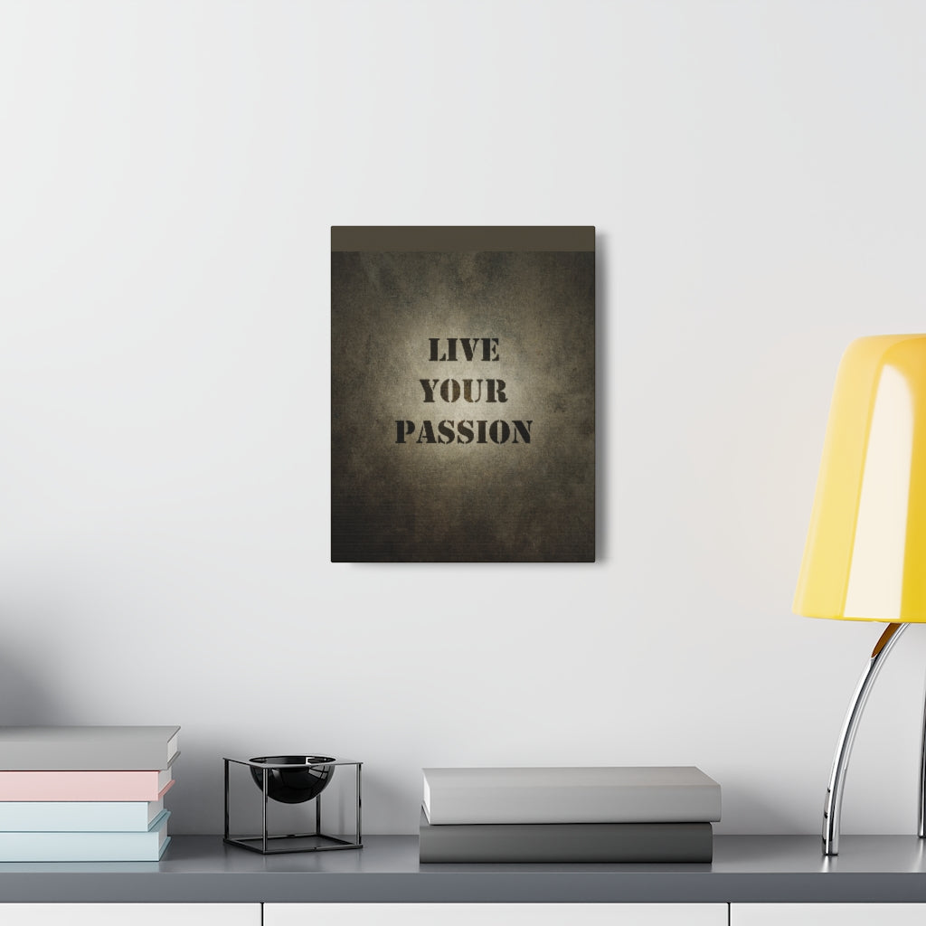 Scripture Walls Inspirational Wall Art Live Your Passion Motivation Wall Decor for Home Office Gym Inspiring Success Quote Print Ready to Hang Unframed-Express Your Love Gifts