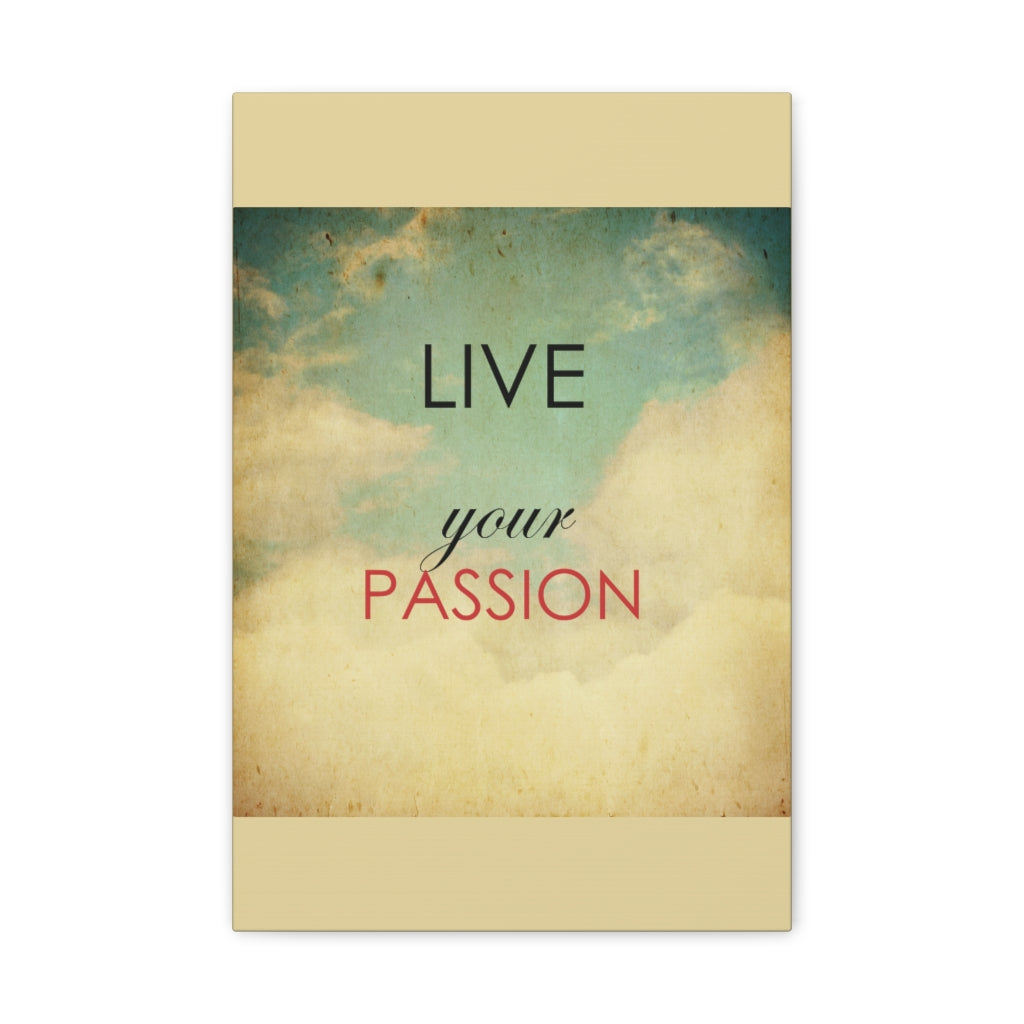 Scripture Walls Inspirational Wall Art Live Your Passion Sky Motivation Wall Decor for Home Office Gym Inspiring Success Quote Print Ready to Hang Unframed-Express Your Love Gifts