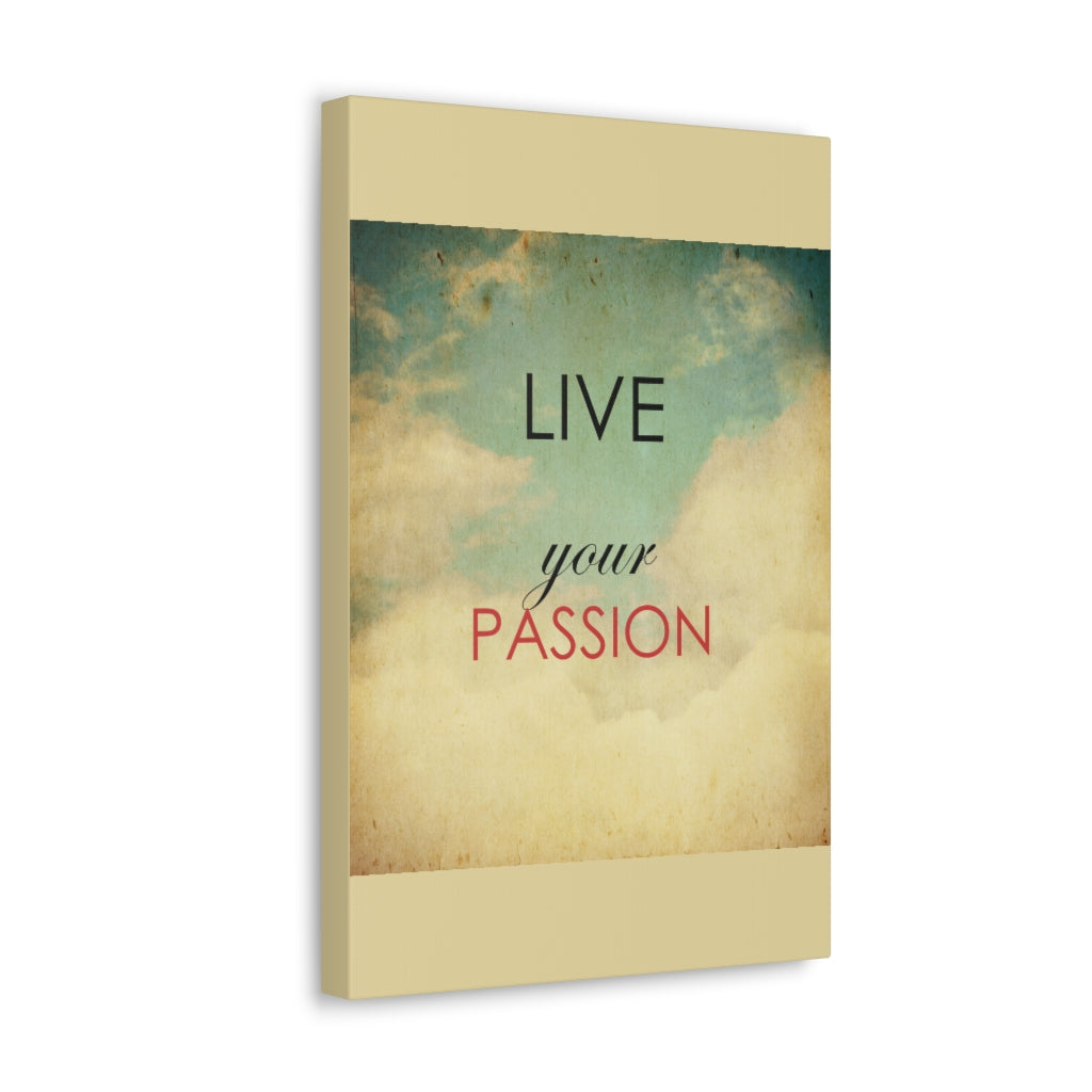 Scripture Walls Inspirational Wall Art Live Your Passion Sky Motivation Wall Decor for Home Office Gym Inspiring Success Quote Print Ready to Hang Unframed-Express Your Love Gifts
