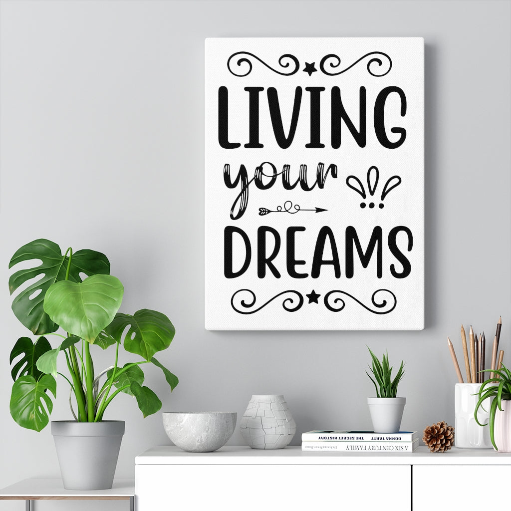 Scripture Walls Inspirational Wall Art Living Your Dreams Wall Art Motivation Wall Decor for Home Office Gym Inspiring Success Quote Print Ready to Hang Unframed-Express Your Love Gifts