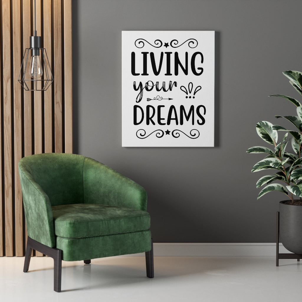 Scripture Walls Inspirational Wall Art Living Your Dreams Wall Art Motivation Wall Decor for Home Office Gym Inspiring Success Quote Print Ready to Hang Unframed-Express Your Love Gifts