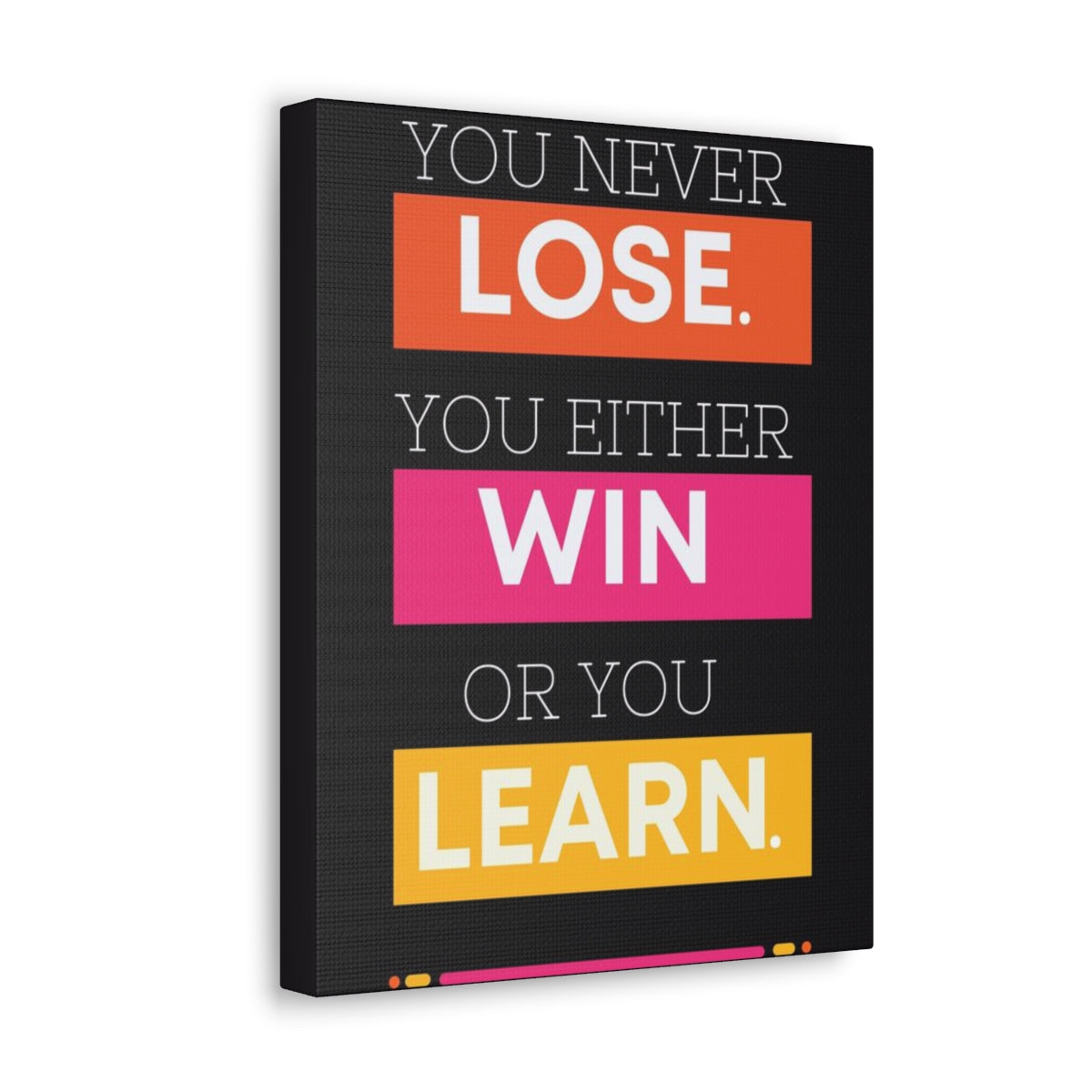 Scripture Walls Inspirational Wall Art Lose Win Learn Motivation Wall Decor for Home Office Gym Inspiring Success Quote Print Ready to Hang Unframed-Express Your Love Gifts