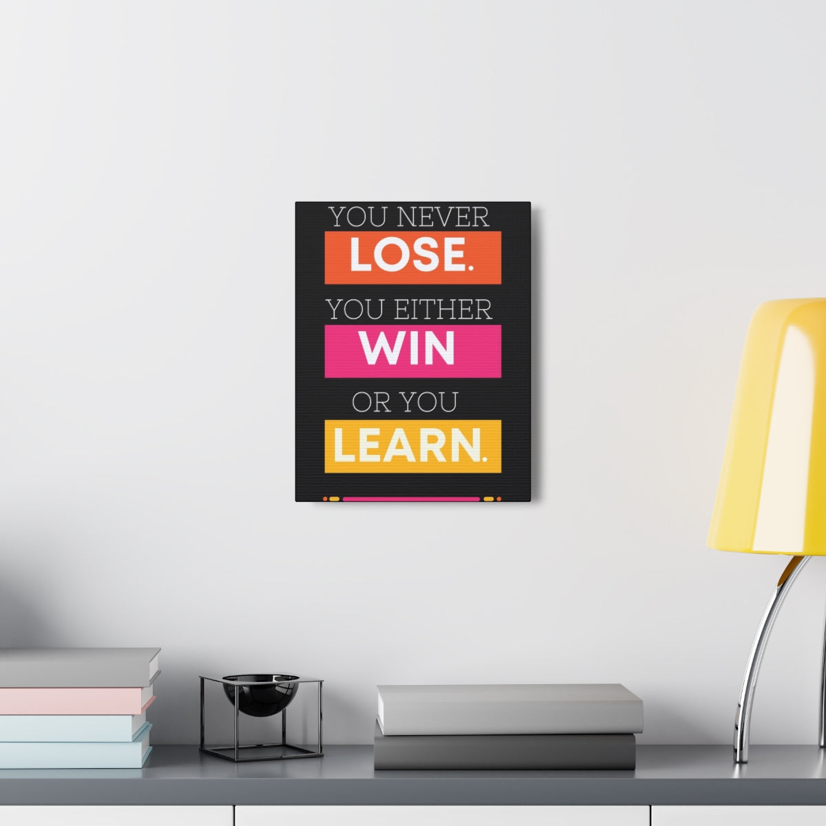 Scripture Walls Inspirational Wall Art Lose Win Learn Motivation Wall Decor for Home Office Gym Inspiring Success Quote Print Ready to Hang Unframed-Express Your Love Gifts