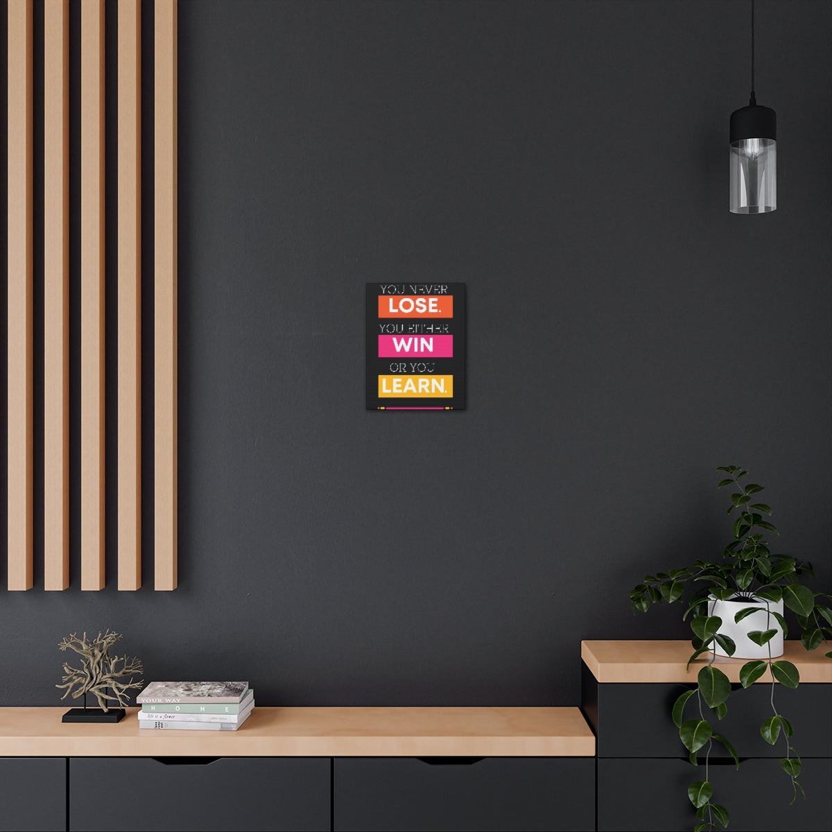 Scripture Walls Inspirational Wall Art Lose Win Learn Motivation Wall Decor for Home Office Gym Inspiring Success Quote Print Ready to Hang Unframed-Express Your Love Gifts