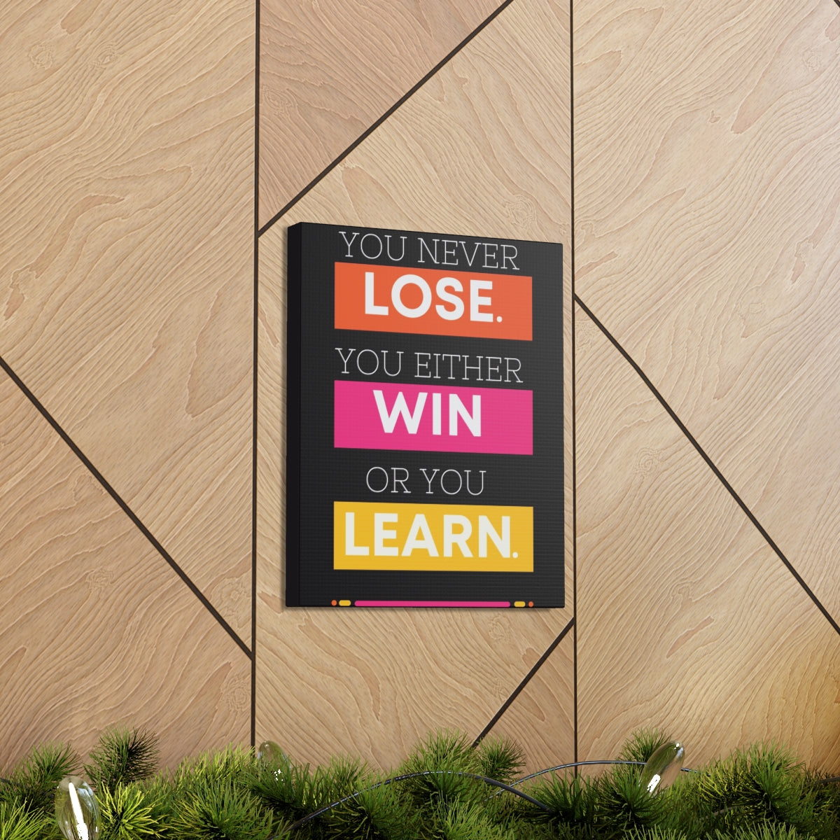 Scripture Walls Inspirational Wall Art Lose Win Learn Motivation Wall Decor for Home Office Gym Inspiring Success Quote Print Ready to Hang Unframed-Express Your Love Gifts
