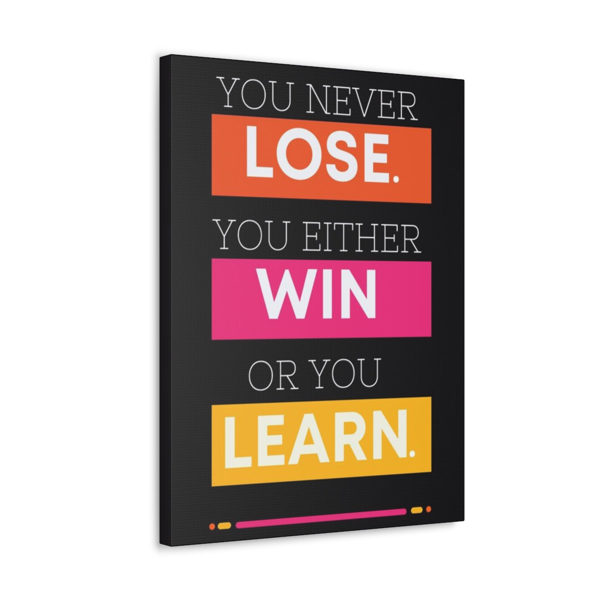 Scripture Walls Inspirational Wall Art Lose Win Learn Motivation Wall Decor for Home Office Gym Inspiring Success Quote Print Ready to Hang Unframed-Express Your Love Gifts