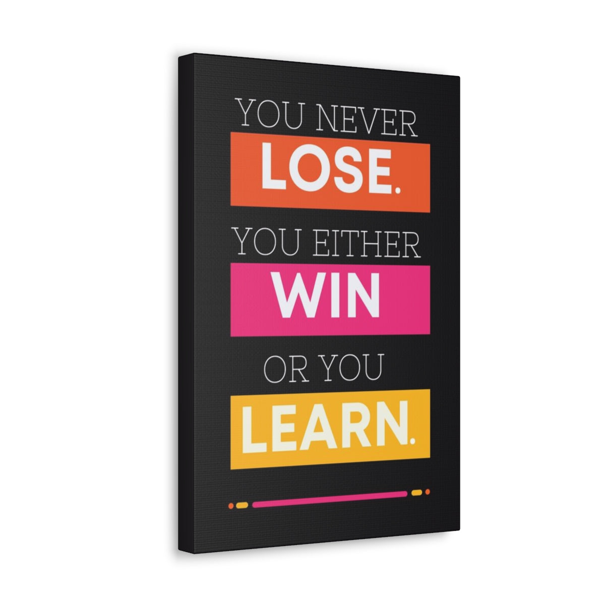 Scripture Walls Inspirational Wall Art Lose Win Learn Motivation Wall Decor for Home Office Gym Inspiring Success Quote Print Ready to Hang Unframed-Express Your Love Gifts