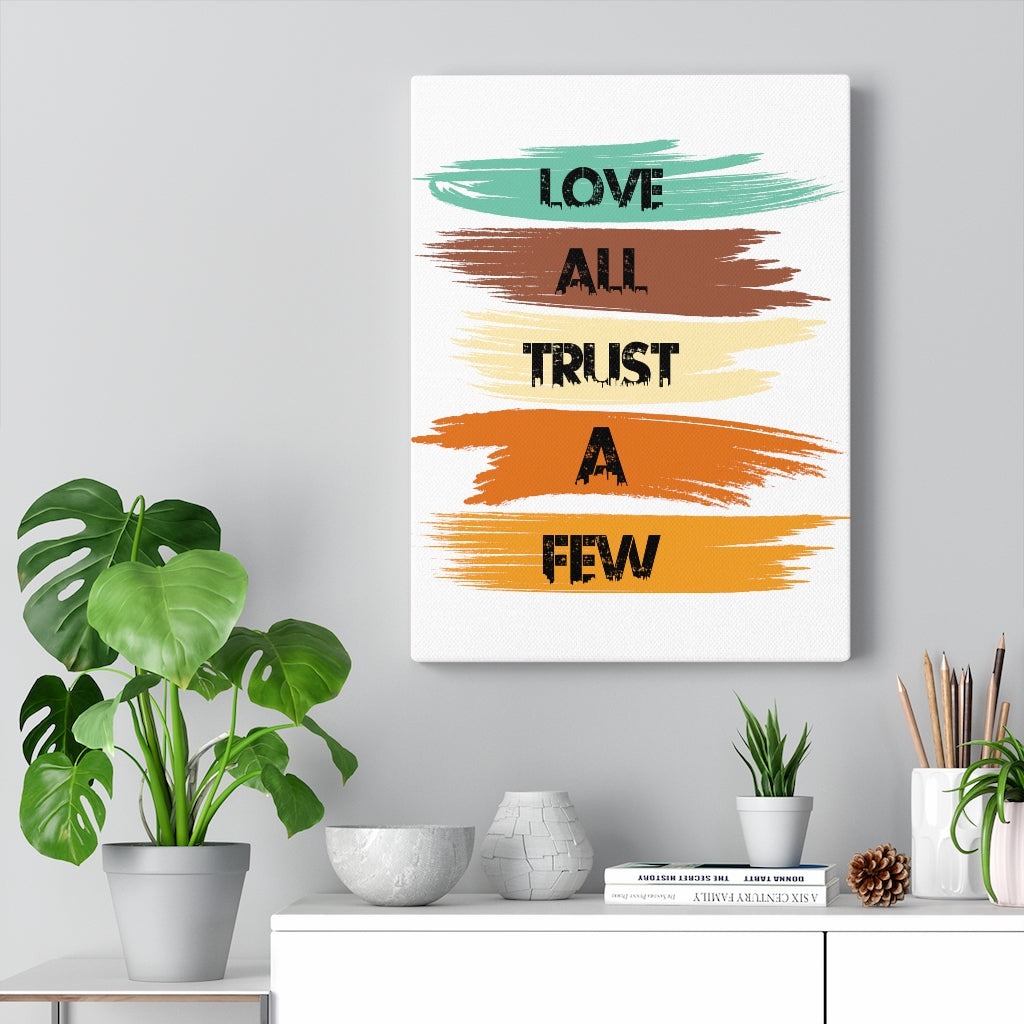 Scripture Walls Inspirational Wall Art Love All Trust A Few Wall Art Motivation Wall Decor for Home Office Gym Inspiring Success Quote Print Ready to Hang Unframed-Express Your Love Gifts