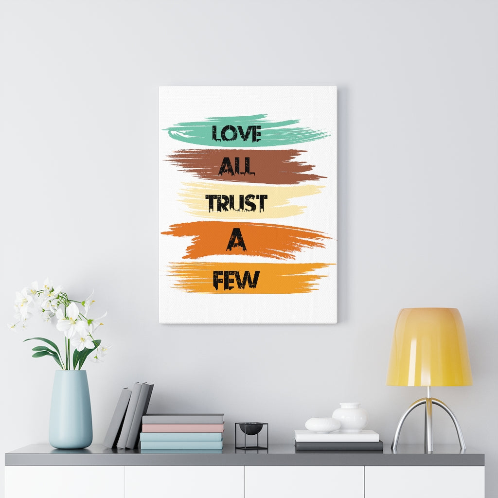 Scripture Walls Inspirational Wall Art Love All Trust A Few Wall Art Motivation Wall Decor for Home Office Gym Inspiring Success Quote Print Ready to Hang Unframed-Express Your Love Gifts