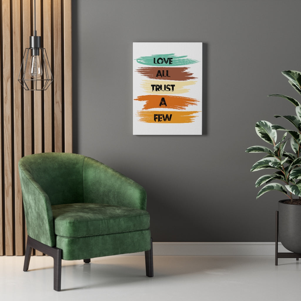 Scripture Walls Inspirational Wall Art Love All Trust A Few Wall Art Motivation Wall Decor for Home Office Gym Inspiring Success Quote Print Ready to Hang Unframed-Express Your Love Gifts