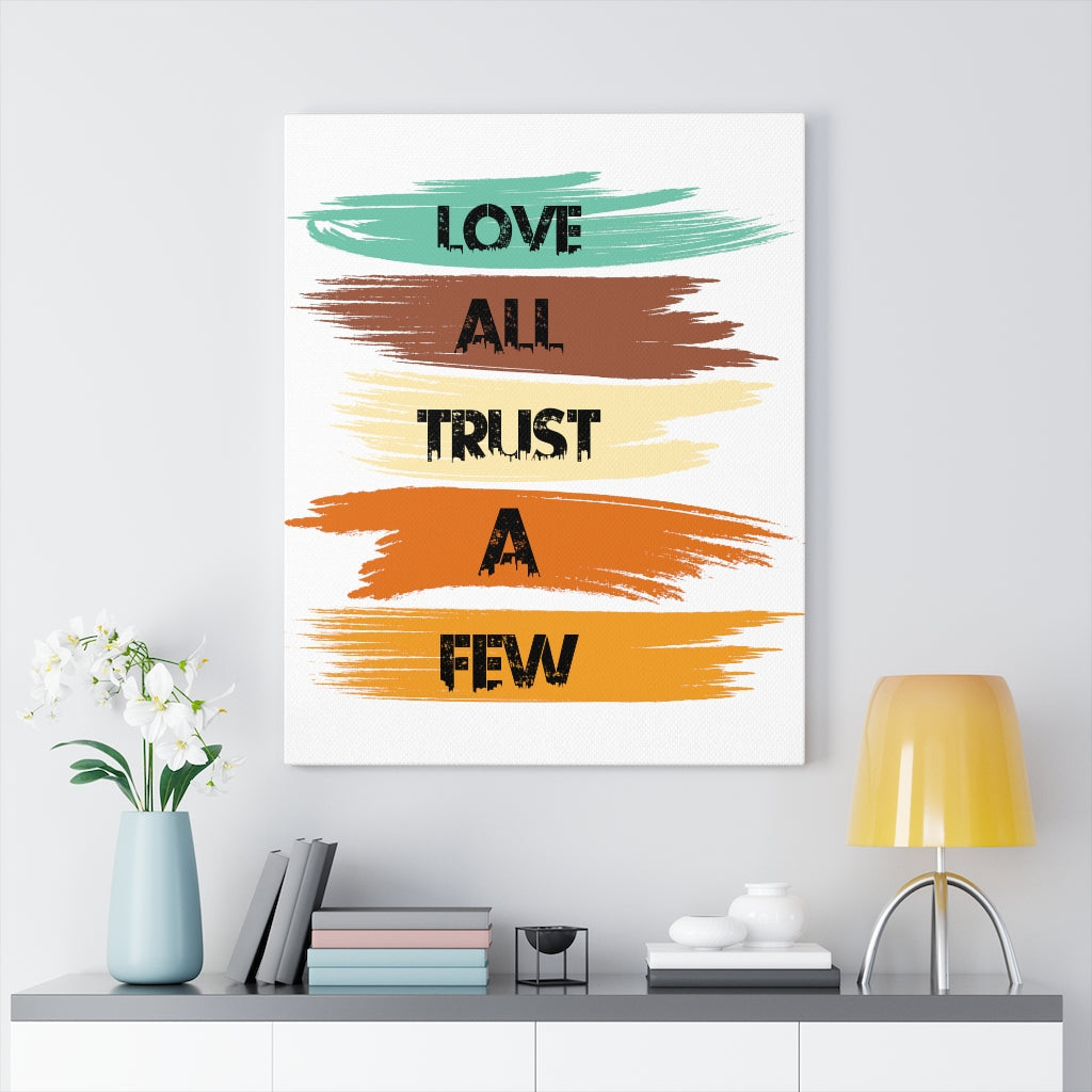 Scripture Walls Inspirational Wall Art Love All Trust A Few Wall Art Motivation Wall Decor for Home Office Gym Inspiring Success Quote Print Ready to Hang Unframed-Express Your Love Gifts