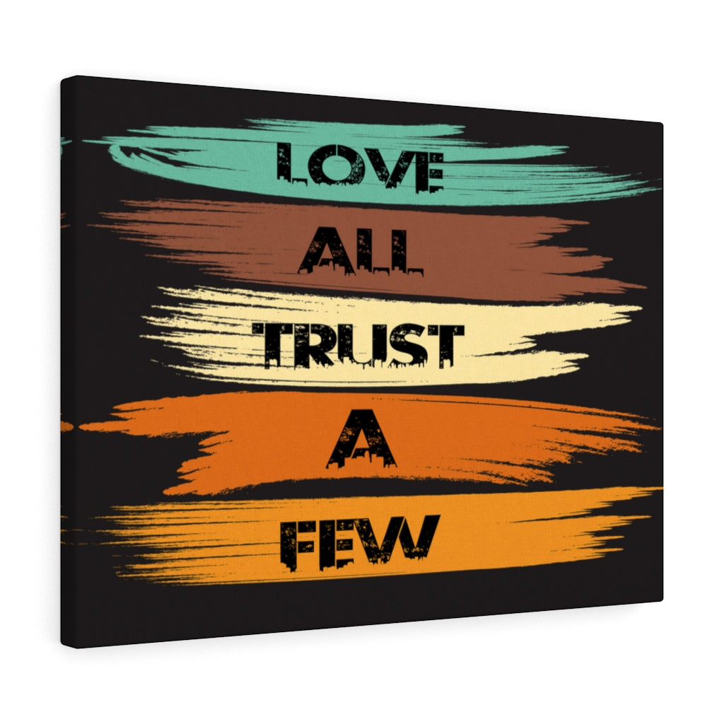 Scripture Walls Inspirational Wall Art Love All Trust a Few Wall Black Art Motivation Wall Decor for Home Office Gym Inspiring Success Quote Print Ready to Hang Unframed-Express Your Love Gifts