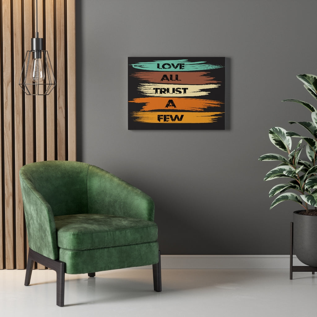 Scripture Walls Inspirational Wall Art Love All Trust a Few Wall Black Art Motivation Wall Decor for Home Office Gym Inspiring Success Quote Print Ready to Hang Unframed-Express Your Love Gifts