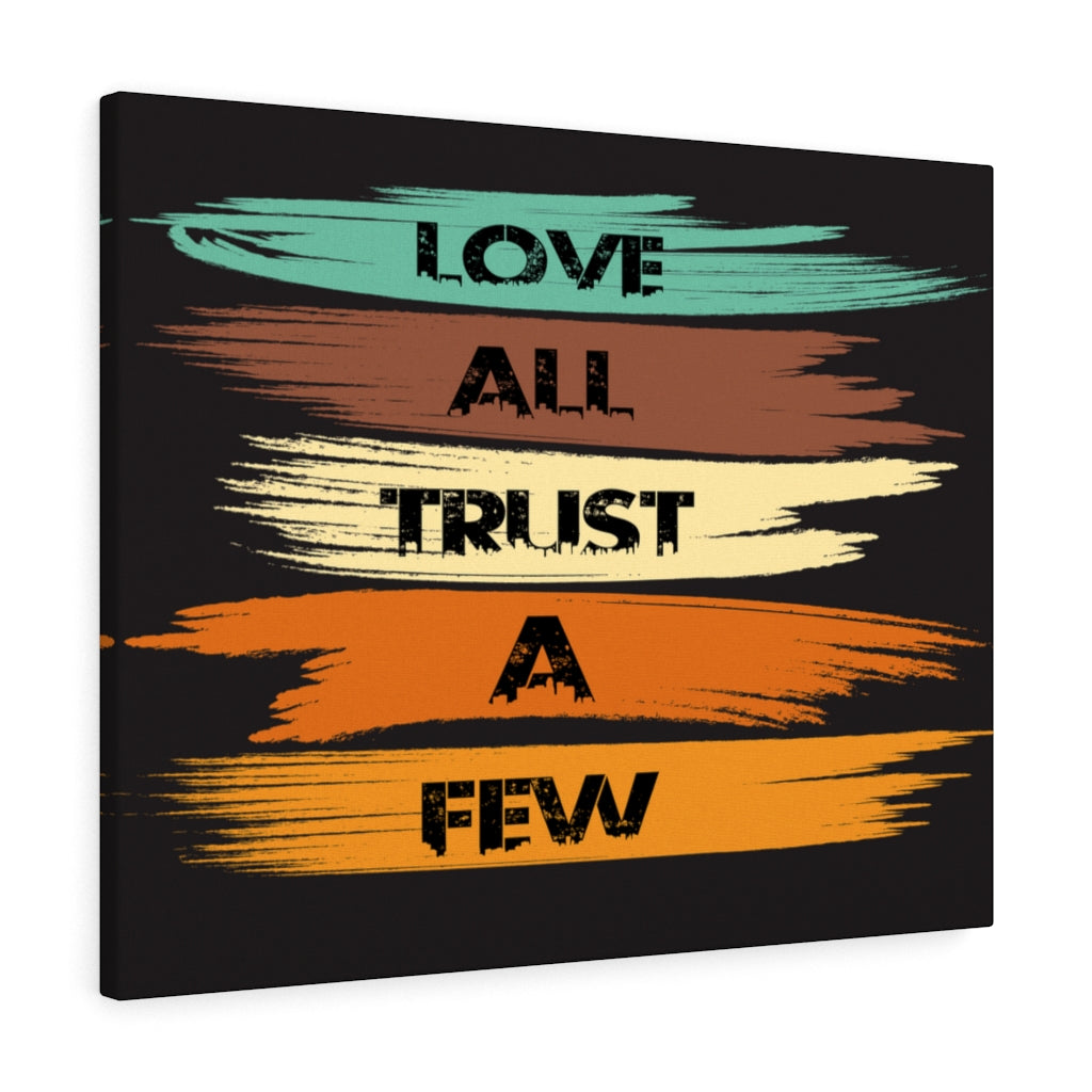 Scripture Walls Inspirational Wall Art Love All Trust a Few Wall Black Art Motivation Wall Decor for Home Office Gym Inspiring Success Quote Print Ready to Hang Unframed-Express Your Love Gifts