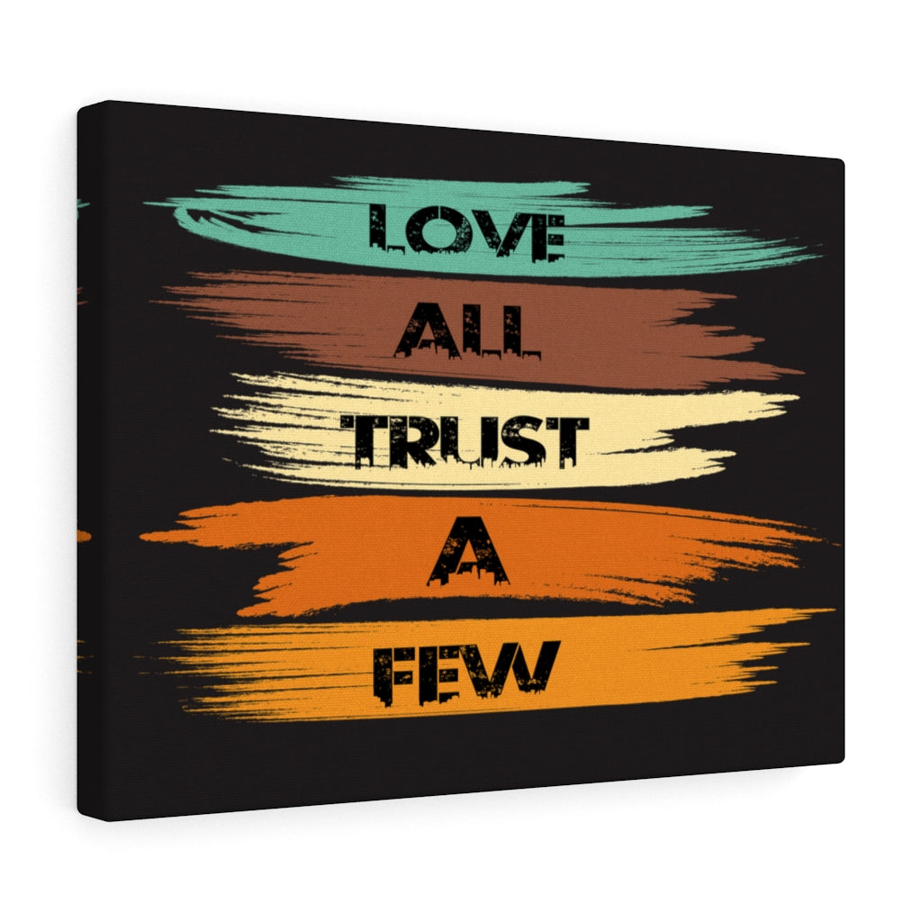 Scripture Walls Inspirational Wall Art Love All Trust a Few Wall Black Art Motivation Wall Decor for Home Office Gym Inspiring Success Quote Print Ready to Hang Unframed-Express Your Love Gifts