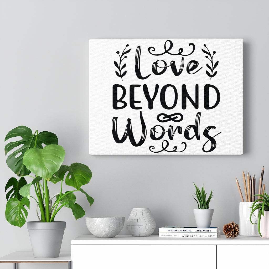 Scripture Walls Inspirational Wall Art Love Beyond Words Wall Art Motivation Wall Decor for Home Office Gym Inspiring Success Quote Print Ready to Hang Unframed-Express Your Love Gifts