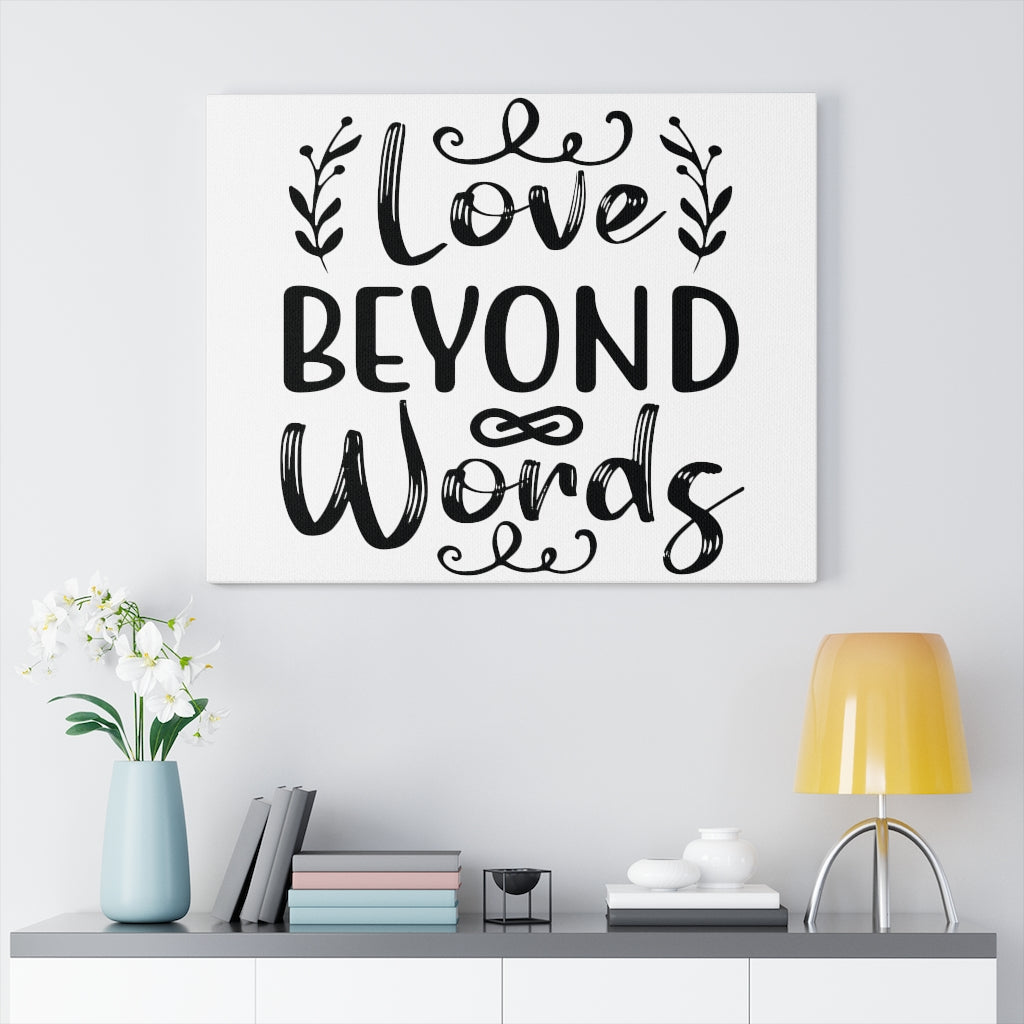 Scripture Walls Inspirational Wall Art Love Beyond Words Wall Art Motivation Wall Decor for Home Office Gym Inspiring Success Quote Print Ready to Hang Unframed-Express Your Love Gifts