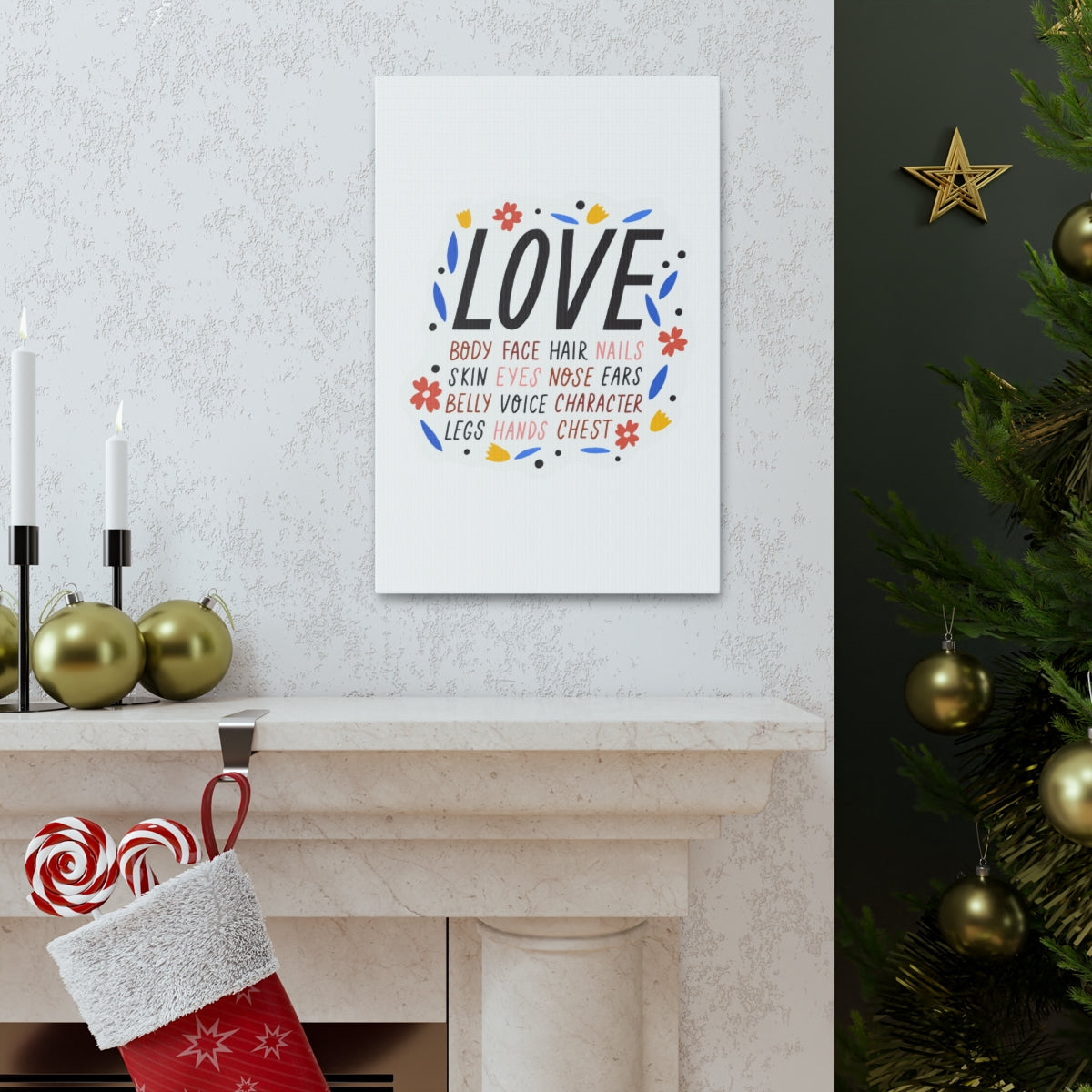 Scripture Walls Inspirational Wall Art Love Motivation Wall Decor for Home Office Gym Inspiring Success Quote Print Ready to Hang Unframed-Express Your Love Gifts