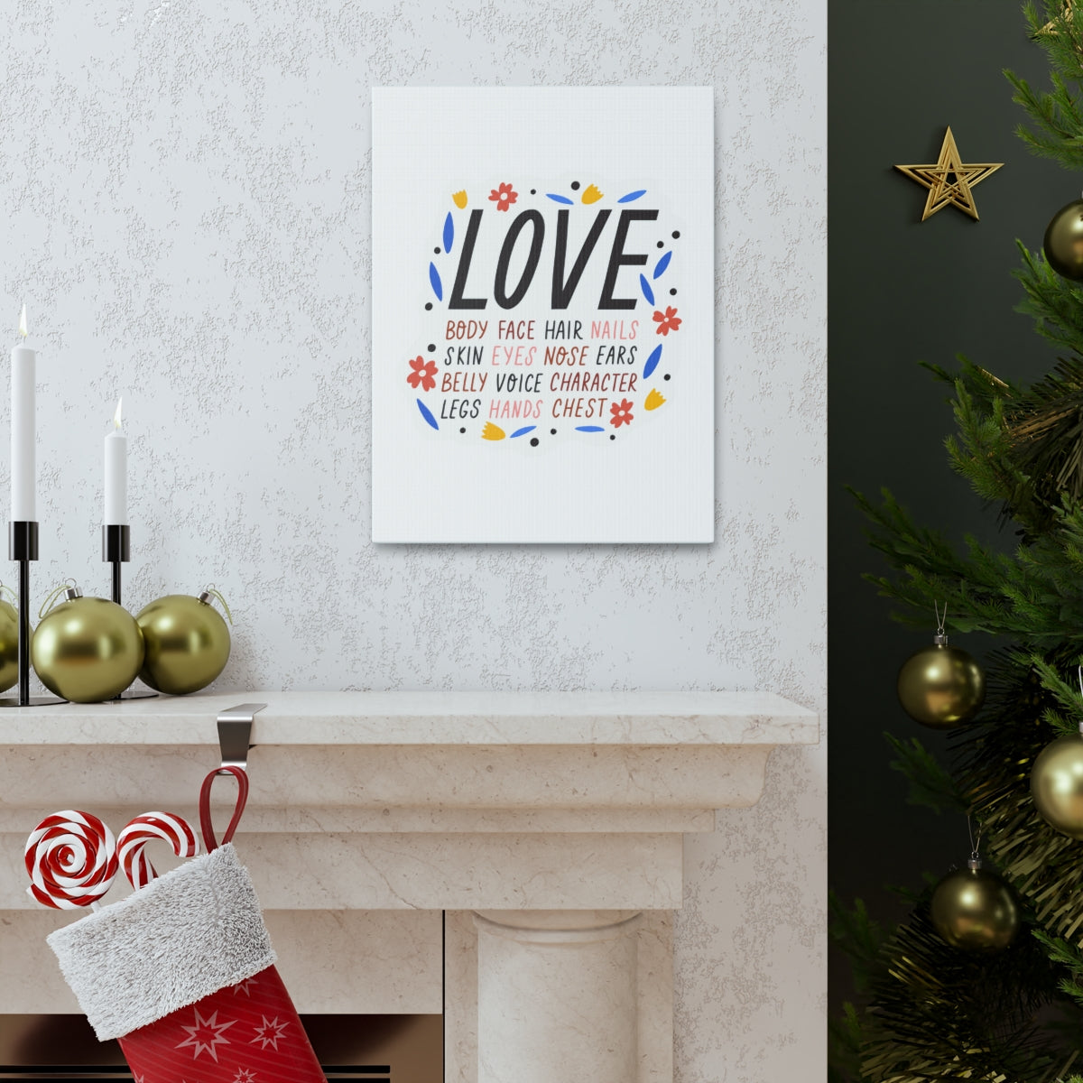 Scripture Walls Inspirational Wall Art Love Motivation Wall Decor for Home Office Gym Inspiring Success Quote Print Ready to Hang Unframed-Express Your Love Gifts